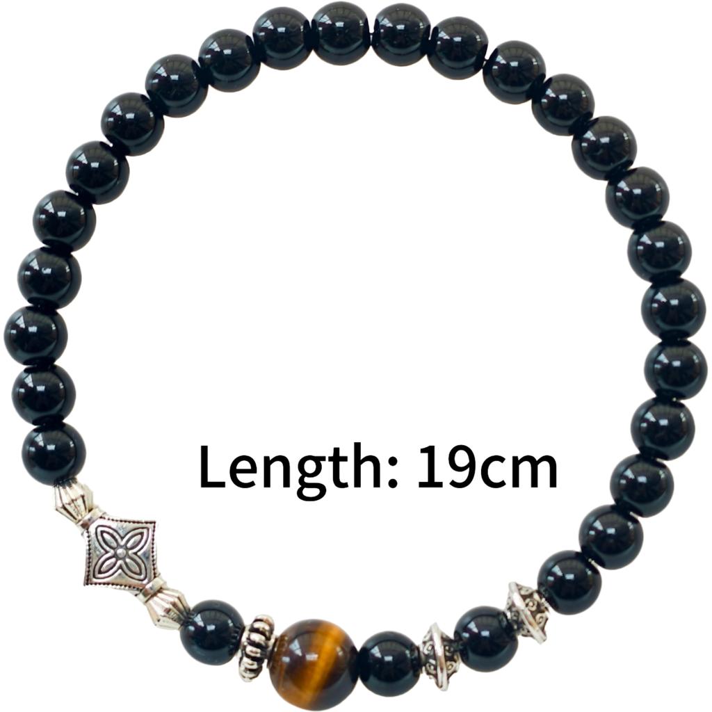 Naturstein Armband 6mm Perlen Natur 7A Tigerauge Lavastein Glücksarmbänder Für Frauen Männer Schmuck Pulseras Homme