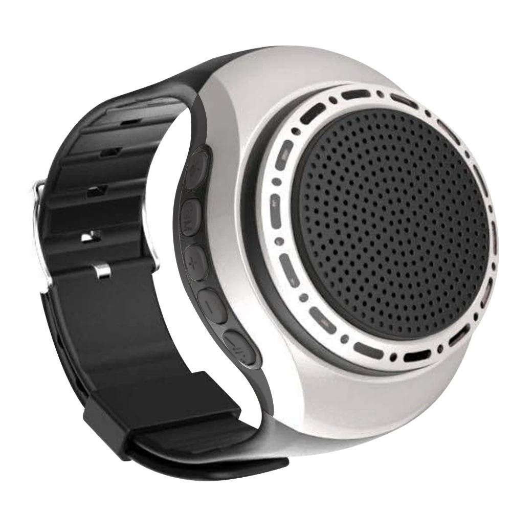 

Новий наручний годинник U6 Bluetooth-динамік із FM-радіо Портативний Спорт на свіжому повітрі Біг Носимий міні-динамік Бездротовий сабвуфер срібний