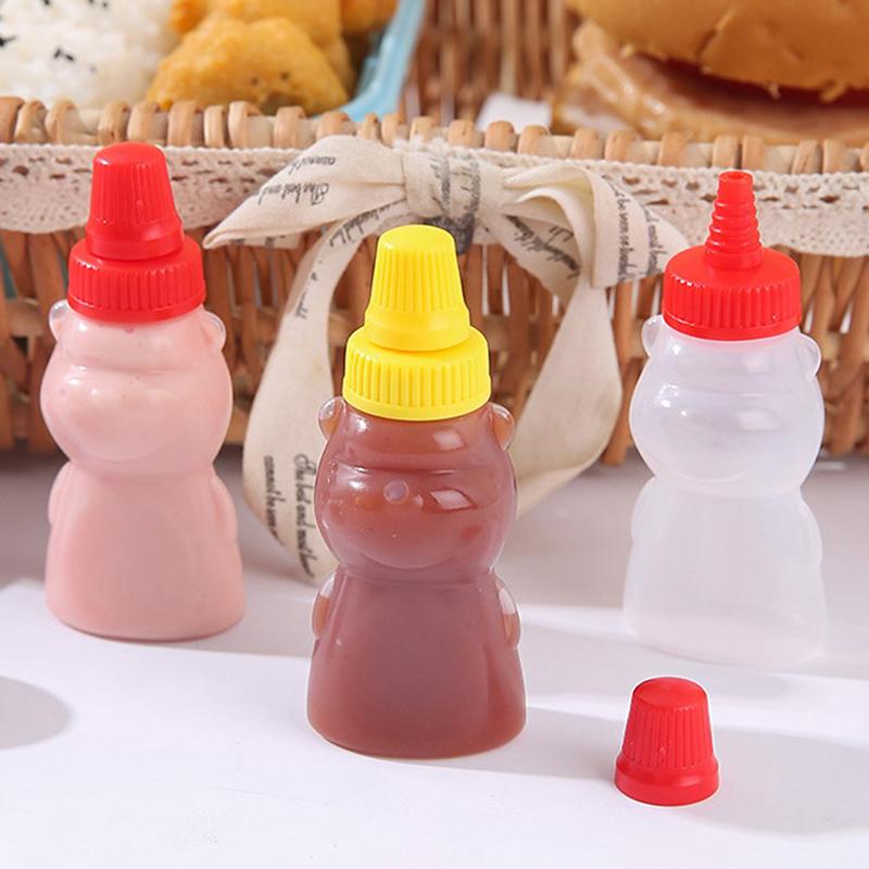 1 pezzo Mini contenitore portatile per salsa di pomodoro, salsiera, condimento per insalata, flacone spray per olio, ketchup, miele, senape