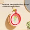 One-hand Foldable Baby Kids WashBasin Bucket Cartoon Dinosaur Multipurpose Plastic Hanging Wash Bin Portable Infant Face Bathtub