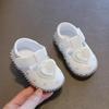 2023 Baby Girl Princess Shoes: Soft Sole Leather, Square Toe, Spring & Autumn Walking Shoes