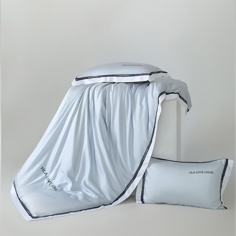 HLA Ice Silk Summer Quilt 4-Piece Bedding Set