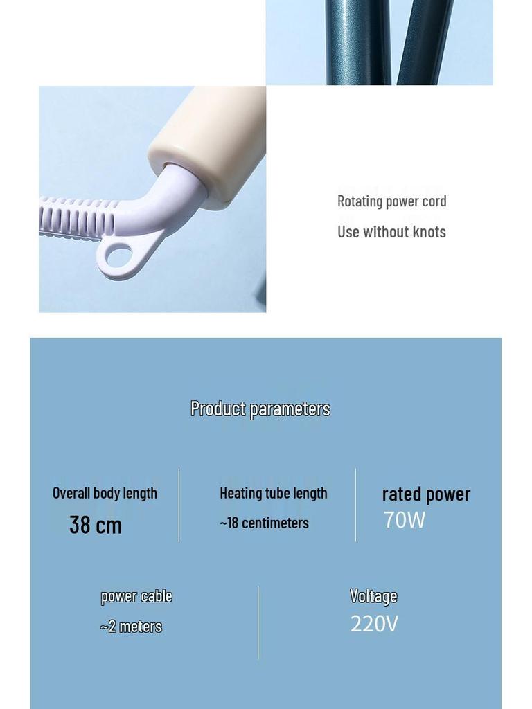 Electric Curling Iron - Large Curling Barrel for Styling and Egg Roll Curls