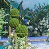 3 Stück Kunststoff-Formschnittball-Stützgestell Blumenarrangement-Rahmen Für Hochzeit Zuhause Garten Grünpflanzen-Kugel-Dekoration Kunstpflanze