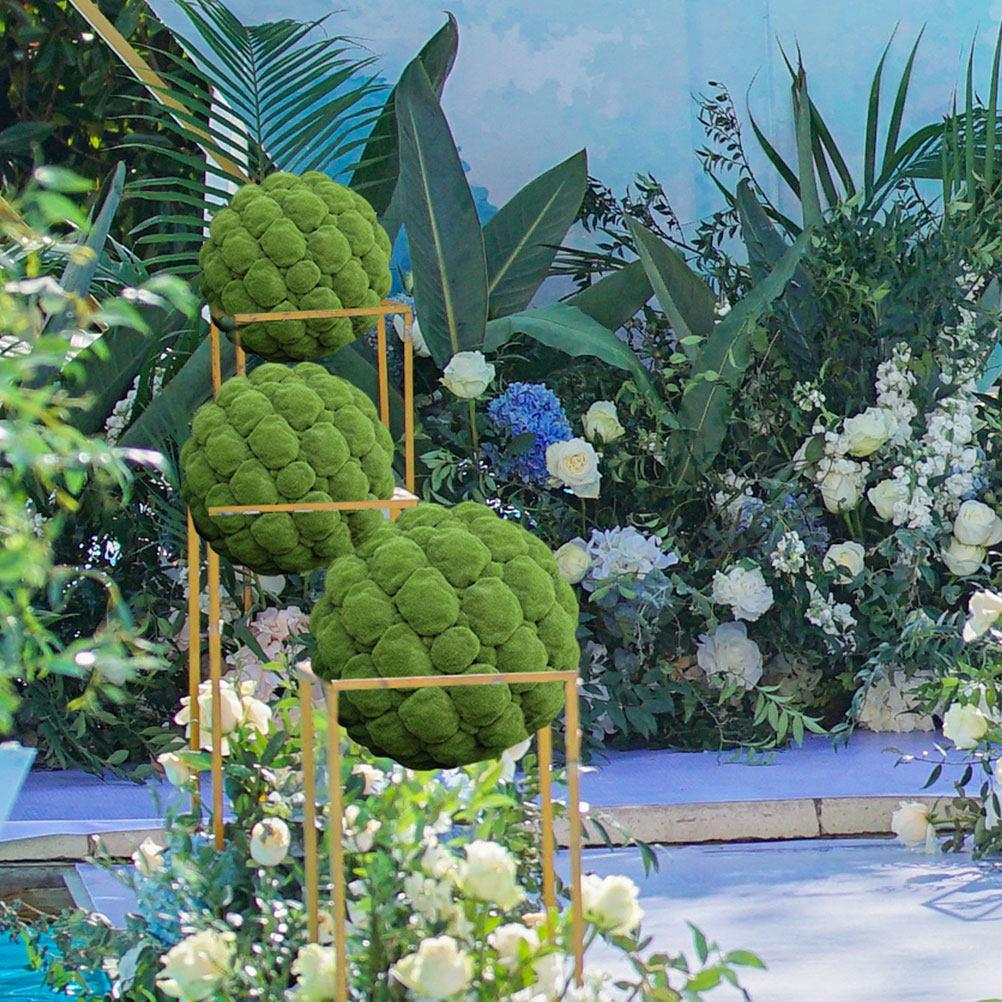 3 Stück Kunststoff-Formschnittball-Stützgestell Blumenarrangement-Rahmen Für Hochzeit Zuhause Garten Grünpflanzen-Kugel-Dekoration Kunstpflanze