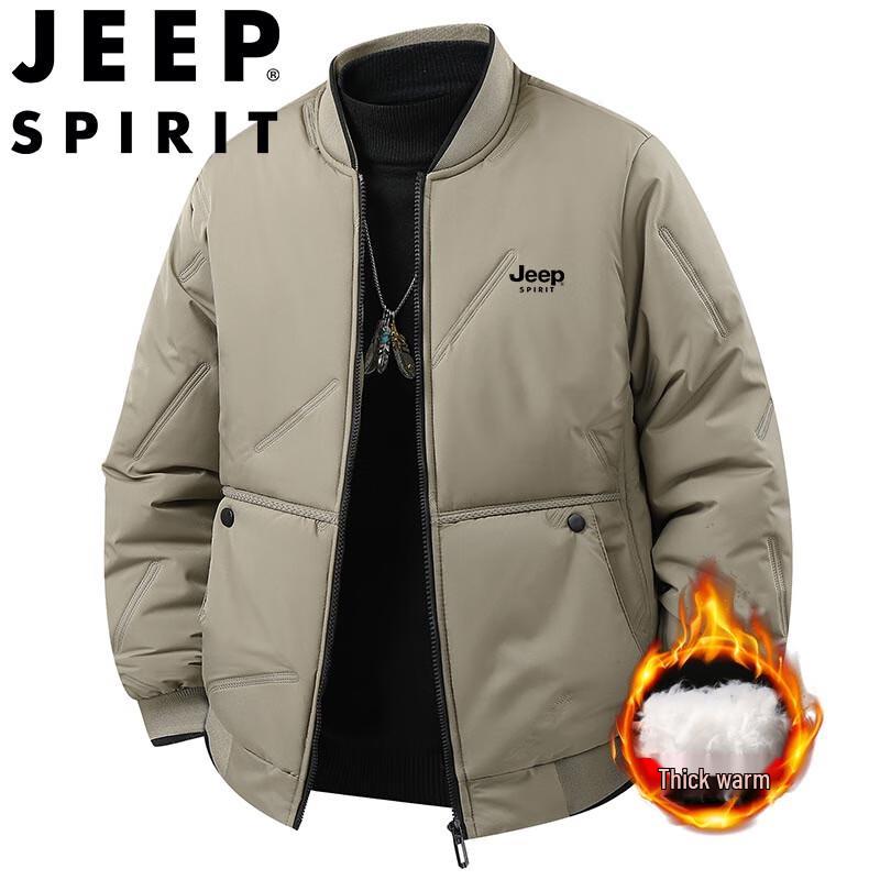 JEEP SPIRIT Men's Padded Baseball Collar Jacket