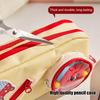 Large Capacity Pencil Case with Smooth Zipper and Hand Strap, Scratch-Resistant Canvas Pen Pouch for Erasers Rulers, Pen Organizer for Students
