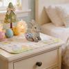 Cute Easter Rattan Bunny Decoration For Home And Desktop Display