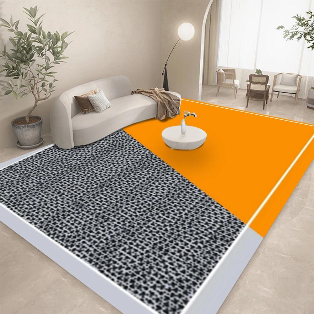 

Elegant Colored Block Spot Art Carpet Living Room Decor Lounge Sofa Rug Coffee Table Floor Mat Bedroom Balcony Nonslip Soft Mat 50X80CM