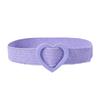 Fine 4Cmpp Grass Sweet Love Buckle Elastic Elastic Woven Belt Small Fragrant Decorative Dress Belt