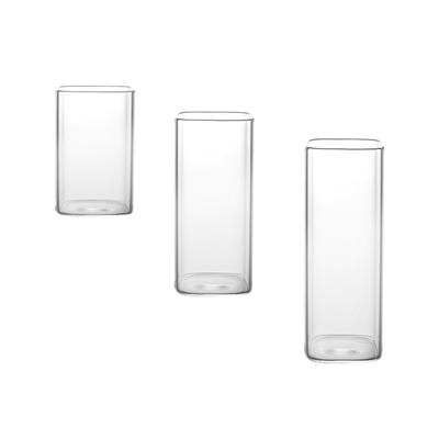 Highball Glass Square Thickened Borosilicate Everyday Use Tea Milk Fashioned Reusable Elegant Clear Glass Mugs Drinking Glasses