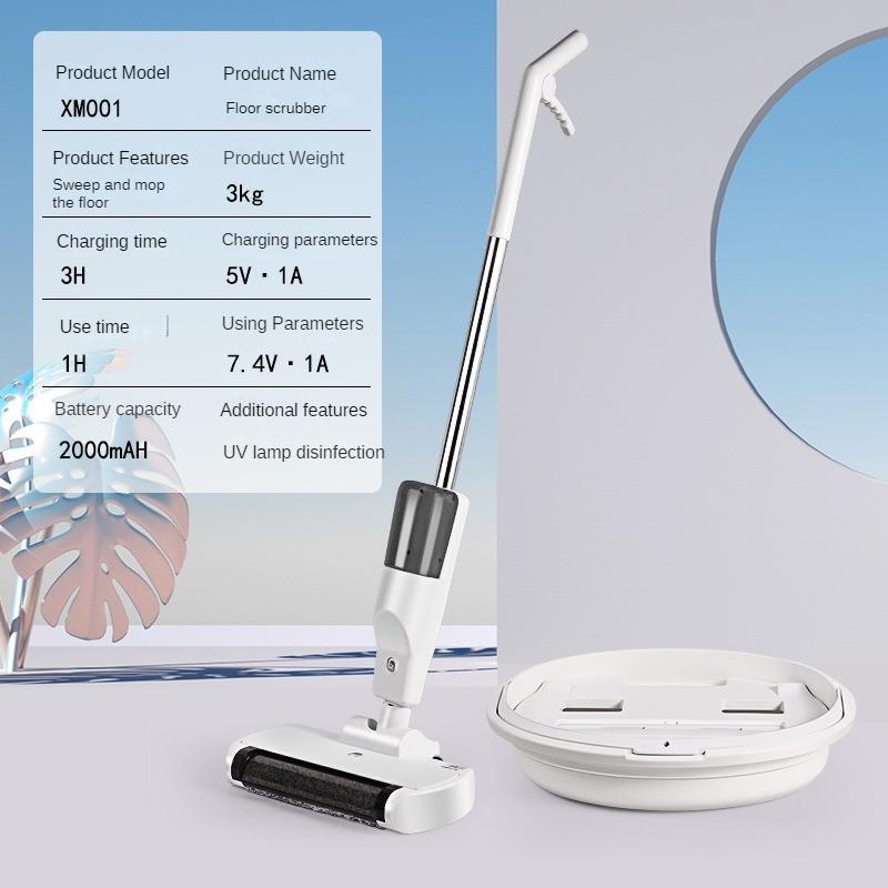 3-in-1 Intelligent Wireless Floor Scrubber Multifunctional Sweeping Machine High Power Handheld Vacuum Cleaner