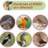 45m Anti Pigeon Bird Repeller Tape Double Sided Anti Bird Repellent Tape Shiny Holographic Bird Repellent Tape for Scaring Birds Bird Scarer Birds