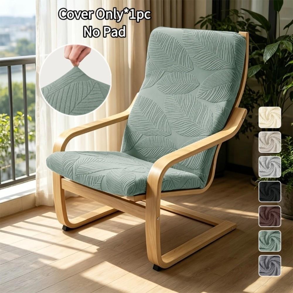Stretch Jacquard Poang Chair Cover Elastic Chair Cushion Cover Armchair Slipcover Living Room Use