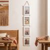 Cornice Portafoto da Appendere da 6 Pollici Stile Rustico Parete Fotografica Verticale Cornice per Ritratti di Famiglia Camera da Letto