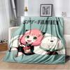 Spy x family Cartoon anime Kawai Throws Blanket Kid Super Home Soft Flannel Blanket for Travel Bedding Blanket for Birthday Gift