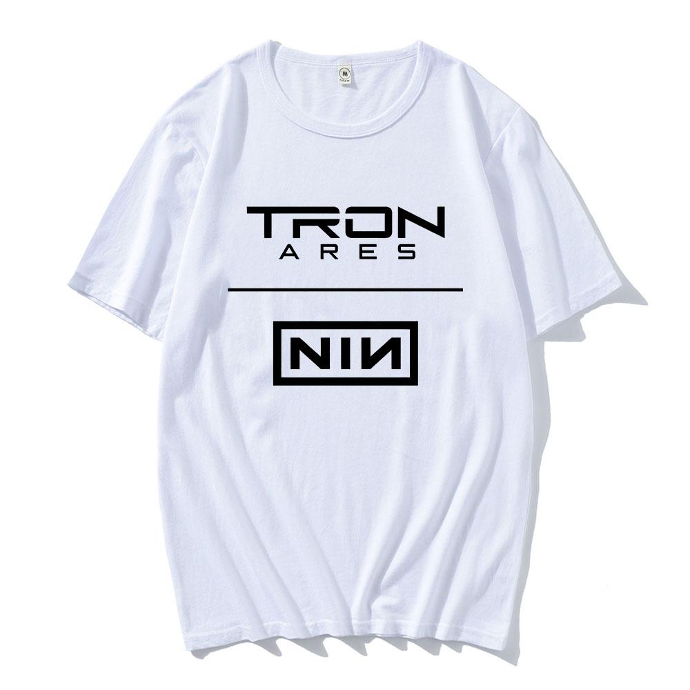 Nine Inch Nails Tron Ares T-shirt Rock Band Album Printing Tshirts Cotton Loose Casual Fashion Tee-shirt Graphic Print Tees XS