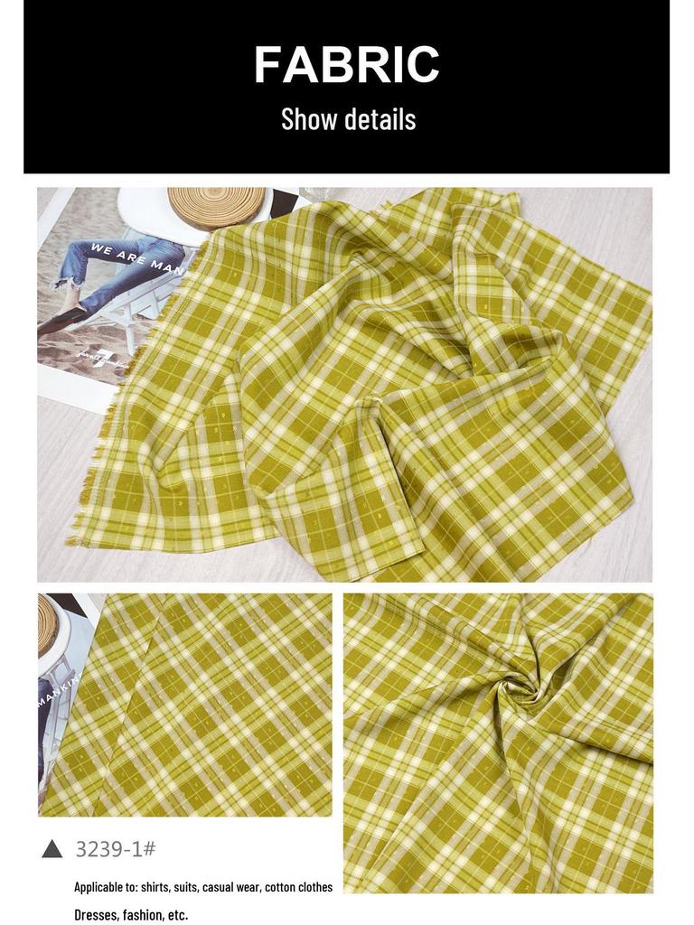 Spring/Summer Lolita Plaid TR Stretch Jacquard Fashion Fabric