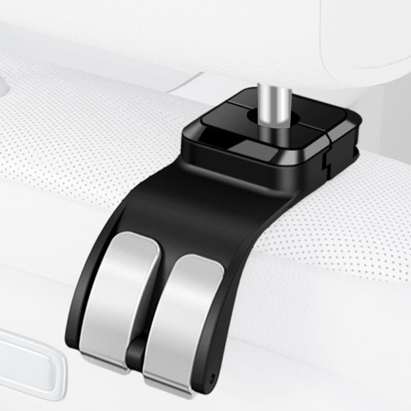 Pack Of 2 ABS Car Seat Back Hooks For Rear Storage Organization With 5kg Capacity Quick Installation Universal Design