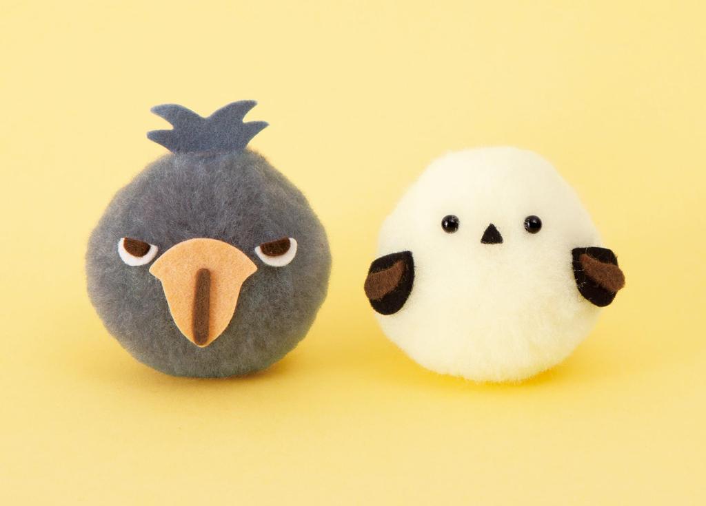 Hamanaka Craft Spinning Shoebill and Kit Bonbons, Long-tailed Tit, H441-617