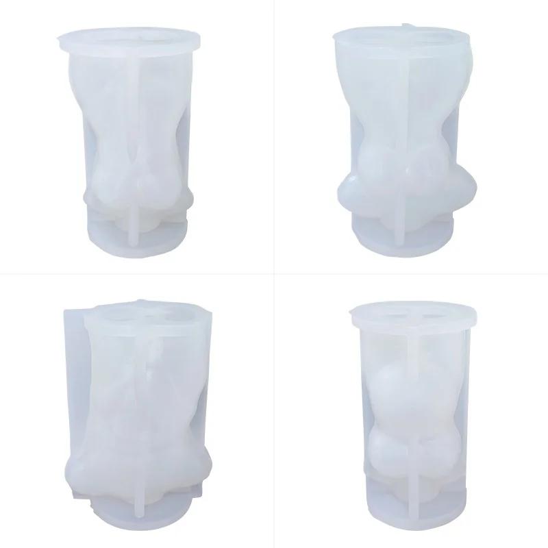 Creative Candle Mold Human Body Silicone Mold Female Body Male Female Human Shape Aromatherapy Plaster DIY Mold