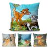1Pc Animated B-Bambi Fairy Tale Pillow Case Square Pillow Bedroomsofaleisurecomfortcushion Car Living Room Home Decoration 40X40