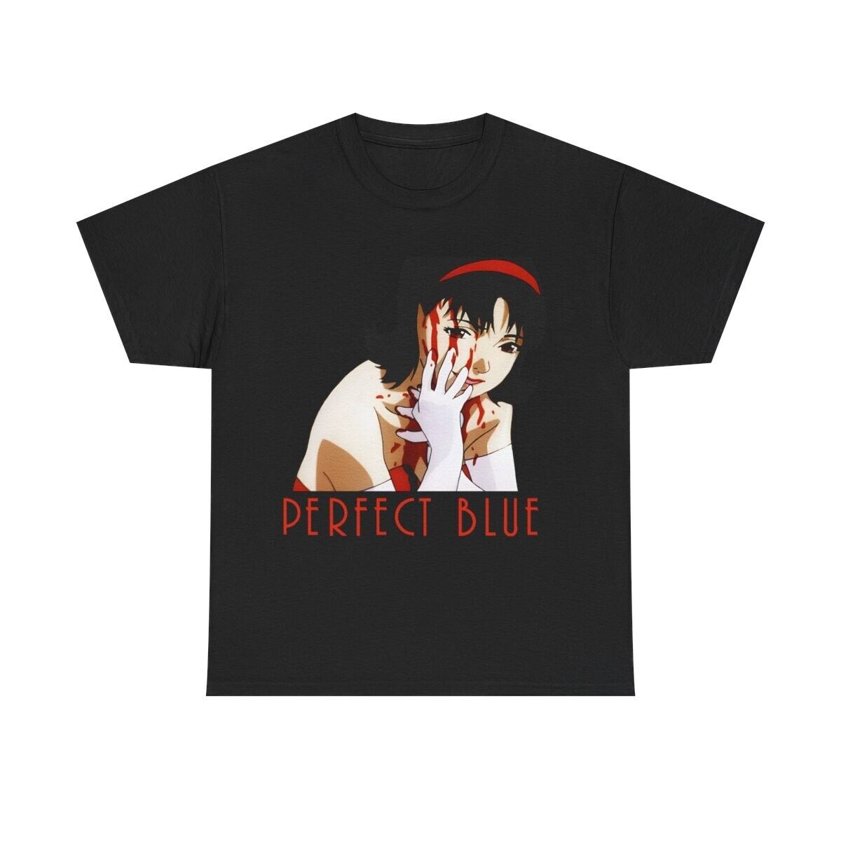 Anima идеальный синий Футболка Топы футболки Мужская Женская манга аниме базовый черный Классический стиль vtg XL