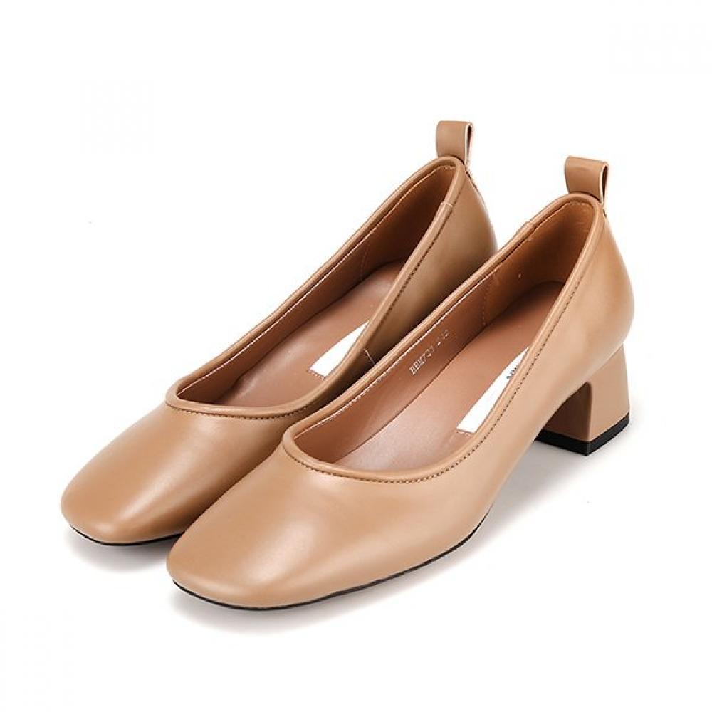 Barbara Lambskin Square Toe 5cm Women Shoes Bbh731br 225mm