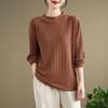 Pullover for Women Cotton Oversize Fleece Thickened Loose Round Neck Casual  Long Sleeve Top