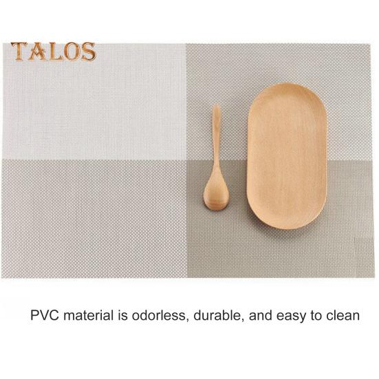 Placemat Wear Resistant Waterproof Non-slip Heat Insulation Rectangular Table Mat Glassware Cup Coaster