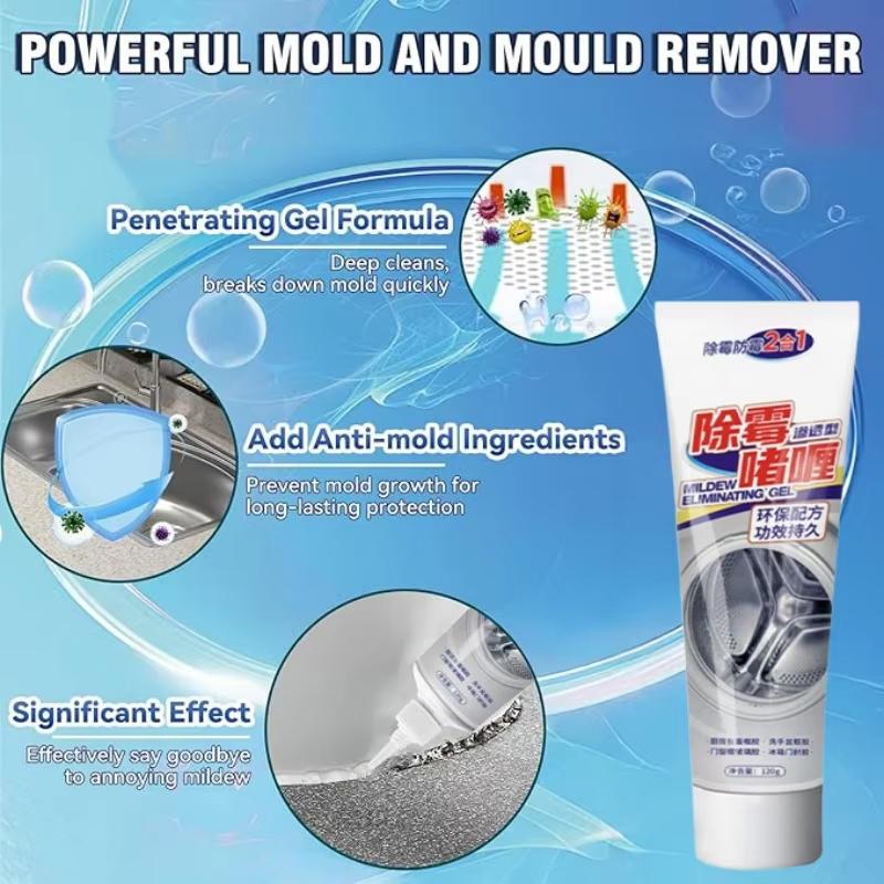 1/2/3pc Mold Remover Gel Anti-Mold Cleaning Gel For Household Kitchen Bathroom Washing Machine Refrigerator Rubber Mold Removing