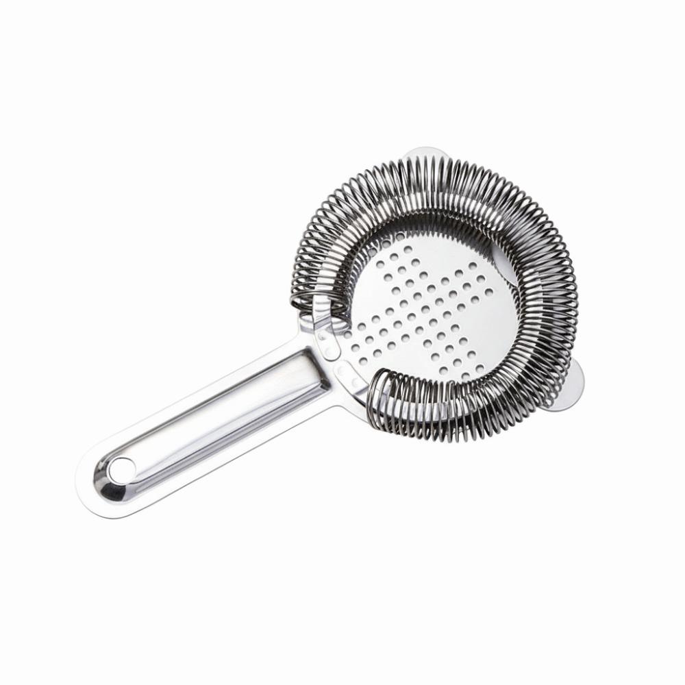 Removable Spring Bar Strainer Cross Shape Bar Tool Ice Separator Cocktail Strainer  Bartending Silver