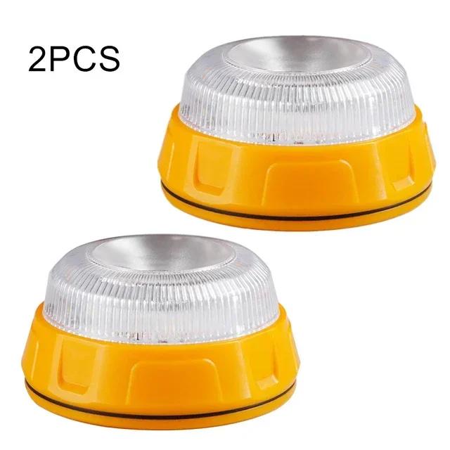 Rechargeable Led Car Emergency Light Flashlight Magnetic Induction Strobe Light Road Accident Lamp Beacon Safety Accessory Set