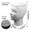White Foam Head Model Wig Display Stand Rack Shopping Mall Closet Holder Male Mannequin Head