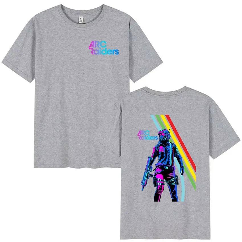 Hot Game ARC Raiders Graphic Tshirt Unisex Mens Gothic Fashion Cotton Short Sleeve Classic Cosplay Women And Men Tshirts
