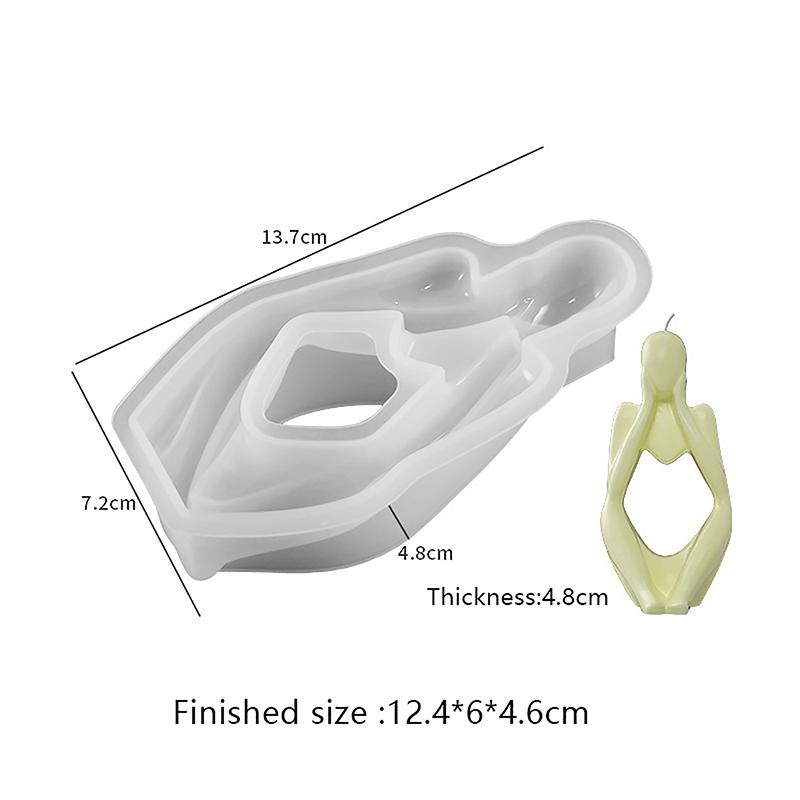 

1 шт. Скандинавское искусство Абстрактная статуэтка мыслителя Силиконовая форма Современный европейский стиль Смола Ручная работа Форма Ремесло Домашний декор Настольные украшения