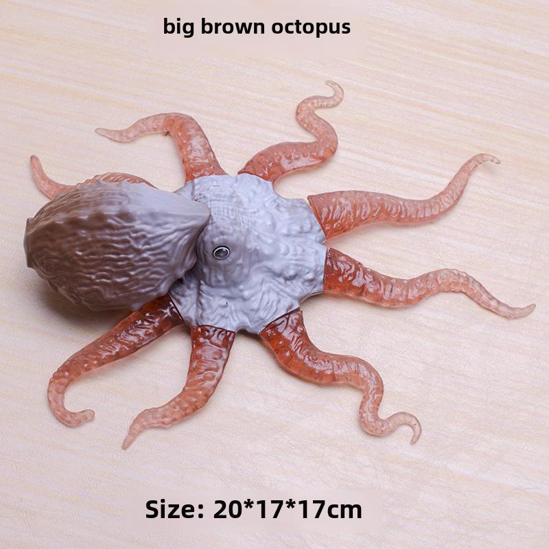 Underwater Marine Animal Stretchable Toys: Soft Gel Octopus & Crab Model for Kids