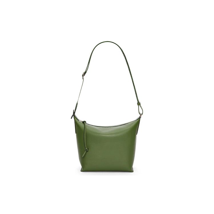 

Loewe Cubi Adjustable Shoulder Strap Zipper Closure Soft Smooth Cowhide Messenger Bag Men Shoulder Bag Forest-Green B906Q63X04-4700 Basic Set (Bag+Dust Bag)