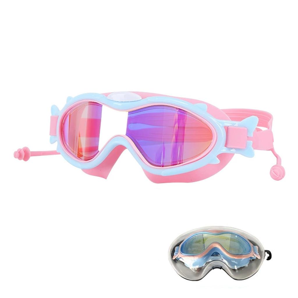 CSILOVEE Swimming Ages UV Adjustable for Elementary School and Swimming Children's Goggles, Mirrored, 5-16, Protection, Anti-Fog, Leak-Resistant,