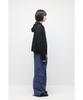 Hatchingroom Rough Hoodie Slub Black