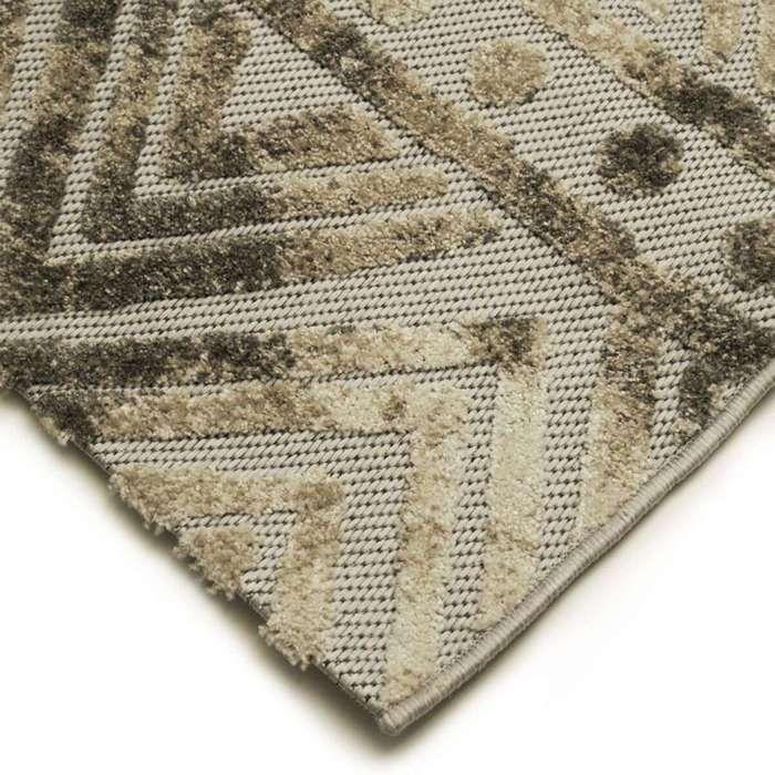 Tapis moderne salon gris brun 160x230