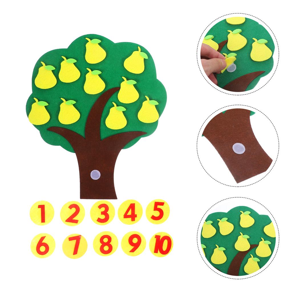 Felt Material Math Toy For Learning Numbers Counting Fruit Tree Educational Supplies Preschool Teaching Tools Non Woven Fabric
