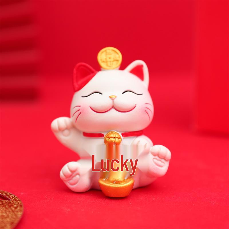 Personalized Desktop Cat Car Ornament - Center Console Doll Decoration