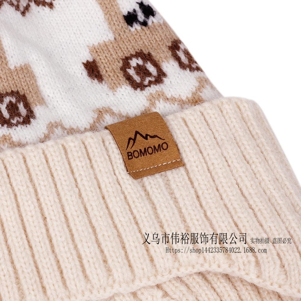 Dziecięcy Zimowy Ciepły Dzianinowy Zestaw Czapka z Pomponem Szalik Rękawiczki Zestaw 3 Szt. Lub Pojedyncza Czapka Beanie Wiatroodporna Ochrona Uszu Dla Chłopców Dziewczynek Zimna Pogoda Na Zewnątrz