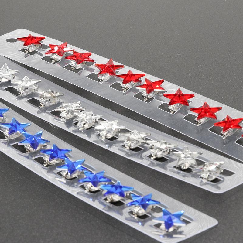 Mini molletta per capelli a stella con strass per bambini e spose