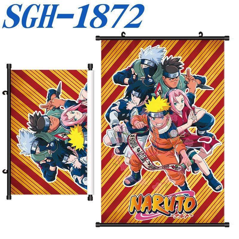 Poster N-Naruto Scroll Painting Peripheral Hanging Painting Bedside Living Room Background Wall Cloth Painting