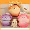 Adorable Transforming Dog Egg Plush Toy Soft Feather Cotton Filling