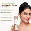 Mamaearth Rice Water Dewy Face Toner 150 ml Pack of 1 | Hydrating Glass Skin Toner for Pore Minimizing & Even Skin Tone