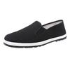 Polyurethane sole spring and autumn old Beijing cloth shoes black single shoes breathable and sweat-absorbing work casual one-pedal men's shoes