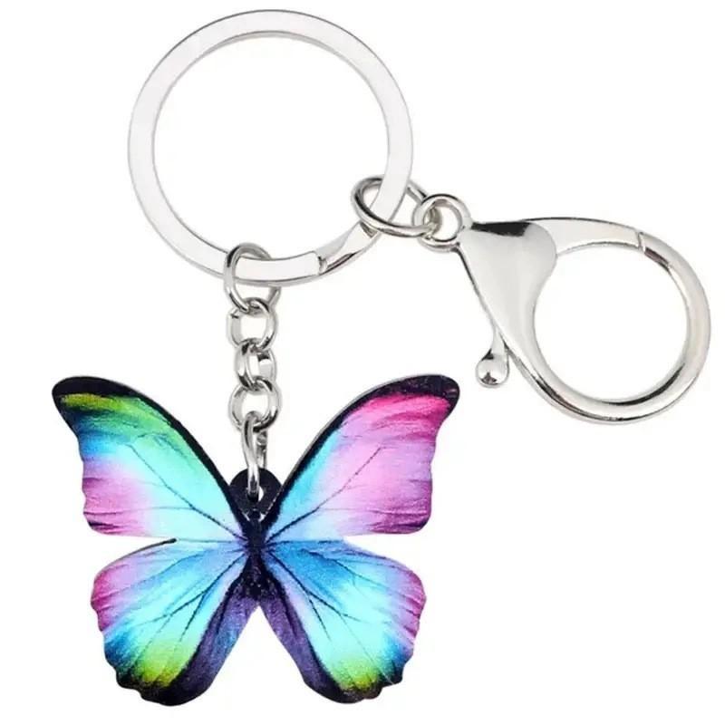 Butterfly Colorful Acrylic Pendant For Interior Decor And Accessories Backpack